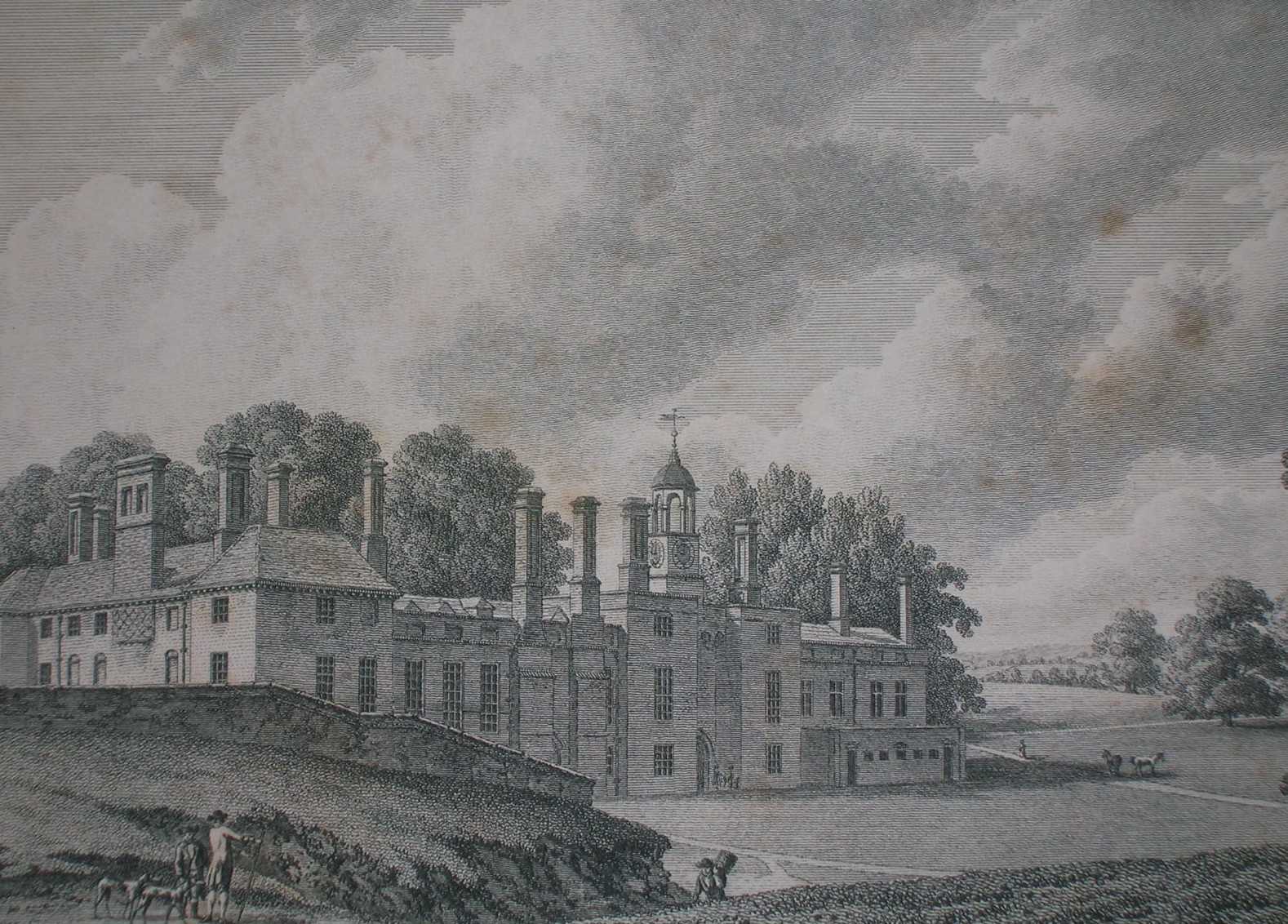 Engraving of the old Mote House