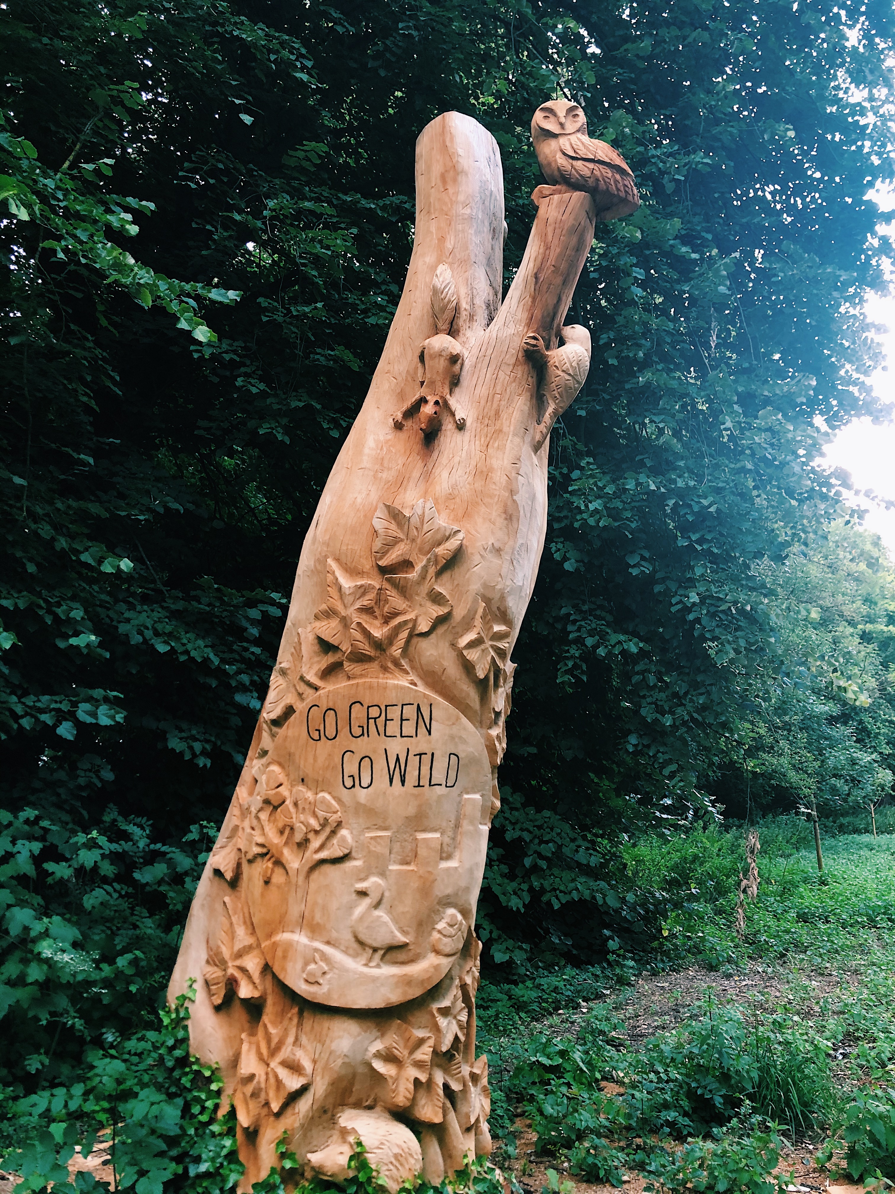 Carved wooden sculpture